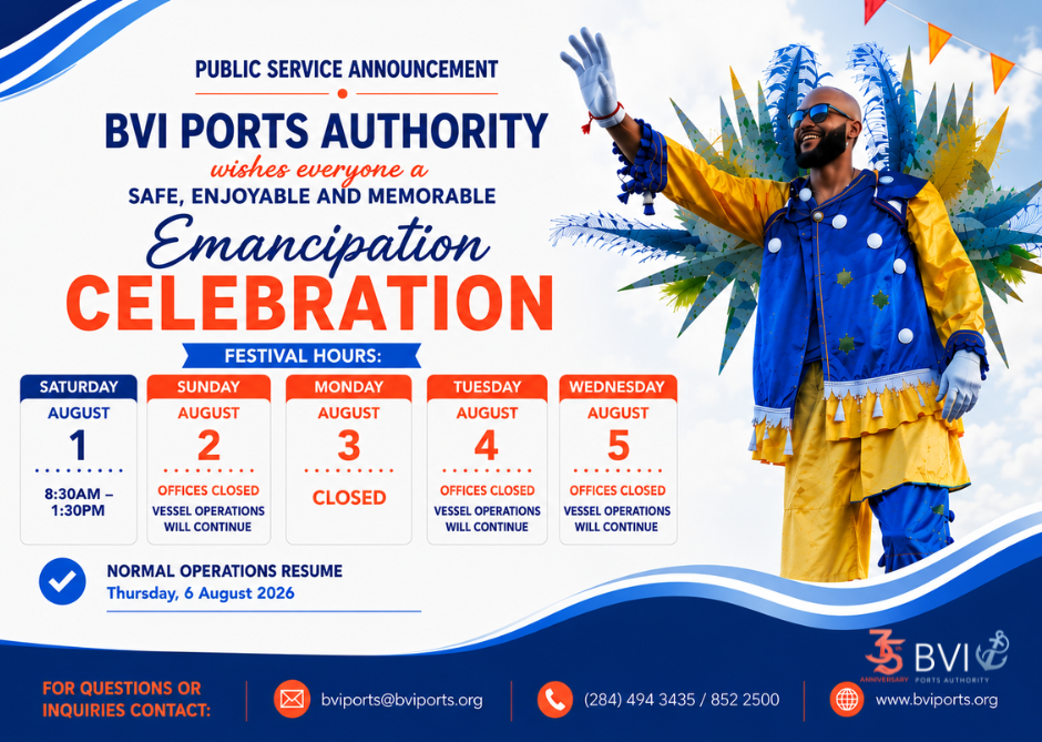 BVI_Ports_PSA Festival Hours