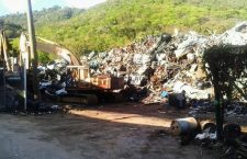 the derelict vehicle dump located in Sea Cows Bay, Tortola