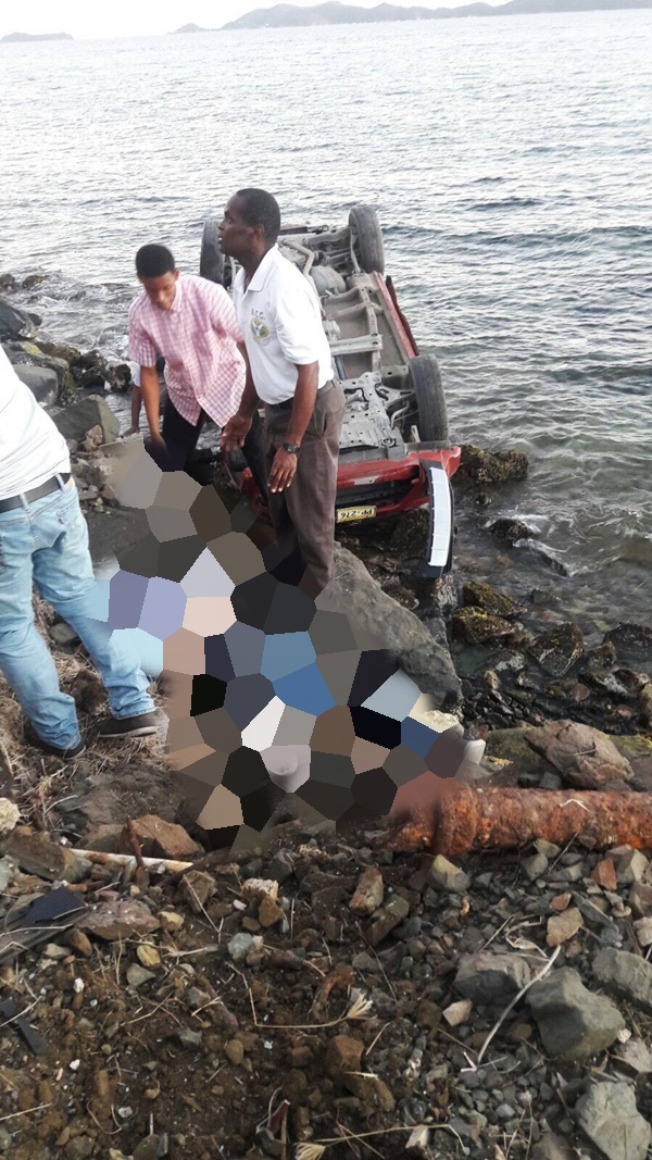 The accident scene. Photo provided 