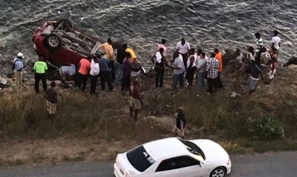 The accident scene. Photo provided 