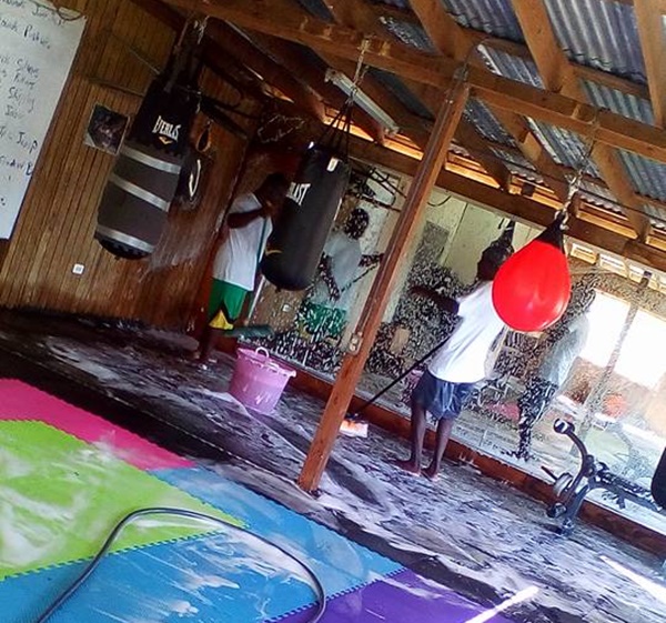 Yesterday, a group of volunteers cleansed the facility located near the fire station in East End, Tortola.