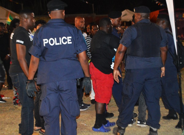 Police arrest man; disrupt fight at festival village