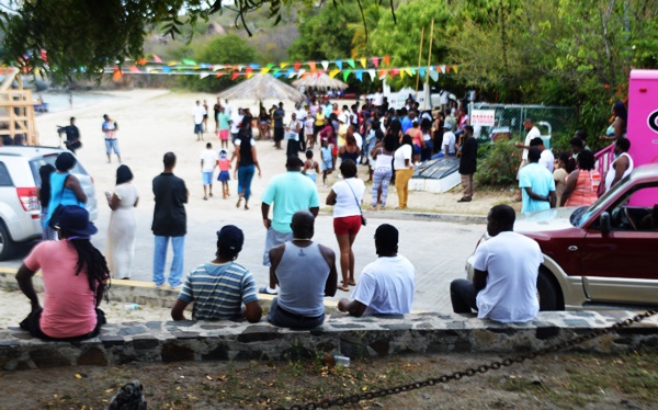 Patrons at Wet Fete: Where is the water?