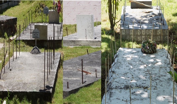 A GRAVE SITUATION – Steel awaiting flesh in gov’t cemetery