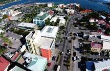 A section of Road Town, the main business district in the BVI. Photo Credit: Timothy Barker