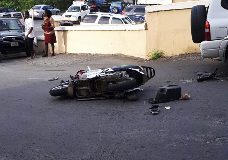 Scooter rider injured in crash