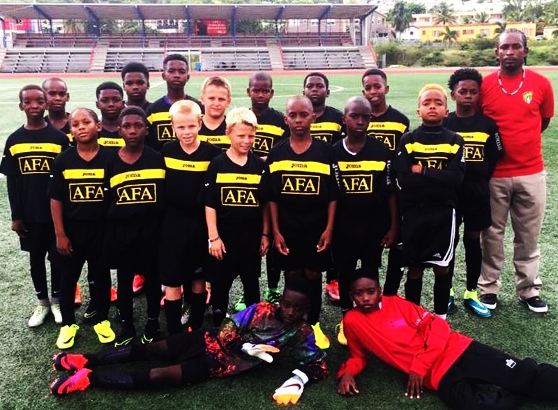 BVI footballers test skills in Saint Maarten