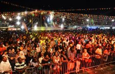 Scene at the festival village in Road Town during a previous emancipation festival.