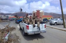 Members of the UK Armed Forces were deployed to the territory toprovide releif and restore law and ordered immediately after Hurricane Irma in September 2017. (Photo by Davion Smith/BVI News)