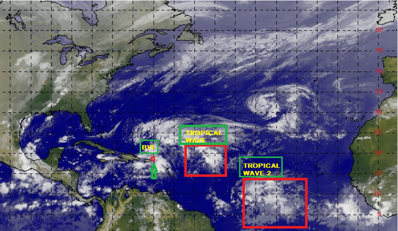 Tropical wave forecast to move across BVI on Saturday