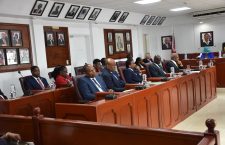 Parliamentarians in the recently-refurbished House of Assembly building in Road Town on Thursday, March 1.
