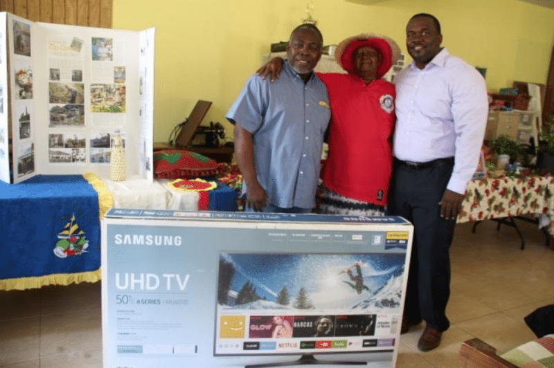East End senior citizens receive TV donation
