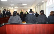 Local legal practitioners inside the High Court in Road Town during a previous law year opening ceremony.
