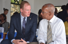 Premier Dr D Orlando Smith and Governor Augustus Jaspert.