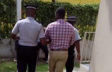 Murder suspect Dijion Thomas being escorted to court on Thursday, October 25.