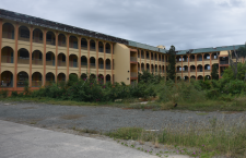 The L-shaped building at Elmore Stoutt High School in Road Town.