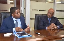 Second District Representative Melvin 'Mitch' Turnbull (left) and PVIM leader Ronnie Skelton.