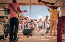 Scene from this years record staging of the Anegada Lobster Fest. (Photo by Jessica Mikoleiczik)