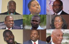 Pictured from left to right in numerical order of district, the nine successful district candidates in the 2019 General Elections.