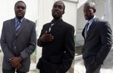 From left: Interdicted cops Shawn Henry, Simon Power, and Pamphill Prevost.