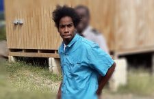 Khori Prince being escorted to court this week.