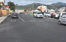Waterfront Drive in Road Town is one of several thoroughfares in the territory that is being resurfaced.