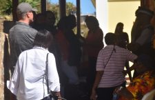Voters in the Seventh District waiting the cast their ballots. (BVI News photo)