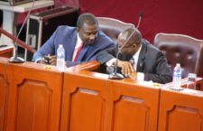 Opposition members Marlon Penn (left) and Julian Fraser.