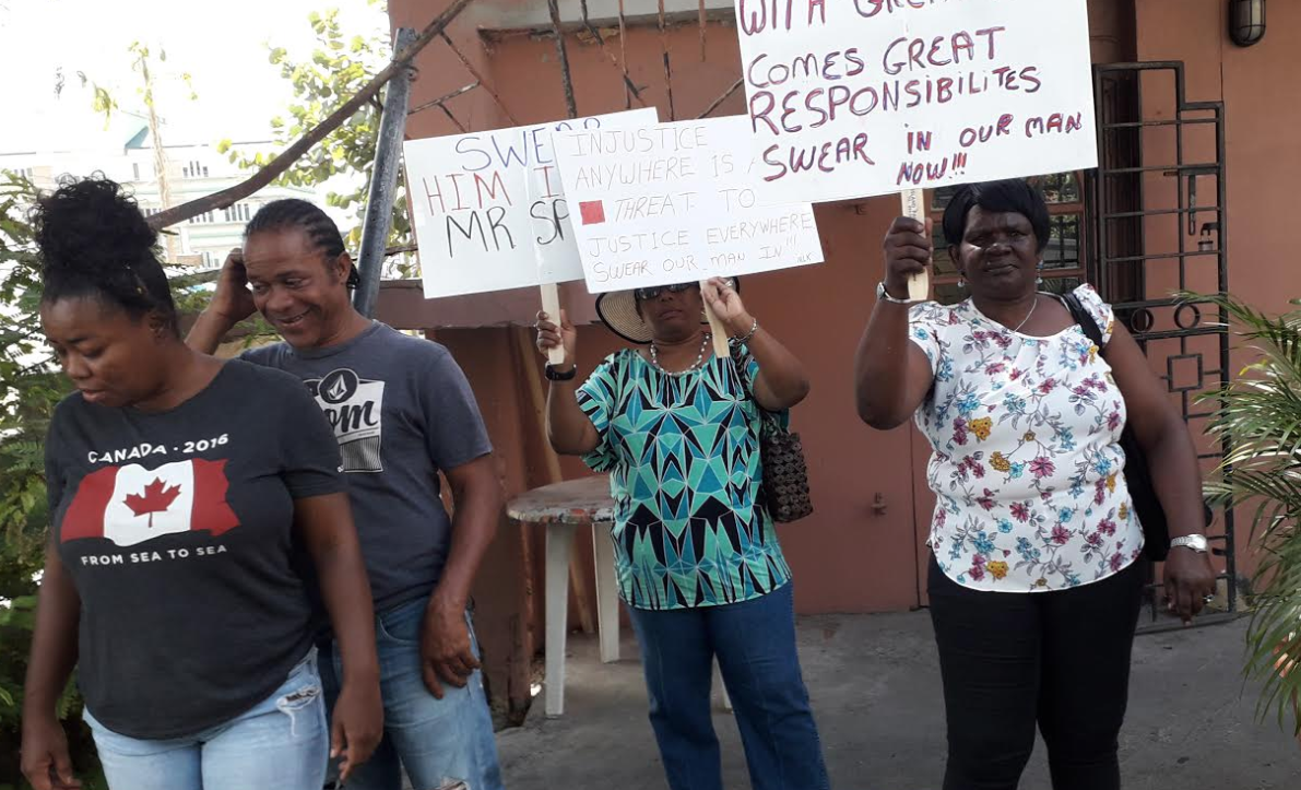 Protesters kicked from HOA grounds | Unnecessary removal, says Vanterpool