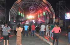 Inside the Prime Time Festiville in Road Town.