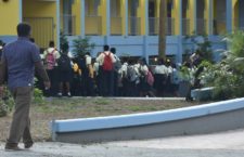 Junior ESHS students at their Road Town campus.