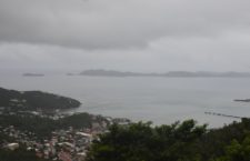 This September 25 image overlooking a section of Tortola shows overcast skies following Tropical Storm Karen. (Photo by Kamal Haynes/BVI News)