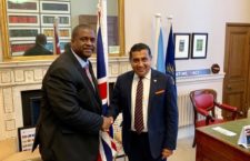 Premier Andrew Fahie and UK minister responsible for Overseas territories Lord Tariq Ahmad.