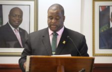 Premier and Minister of Finance, Andrew Fahie delivering his Budget Address on Tuesday, November 19, 2019. (Photo by Esther Durand/BVI News).