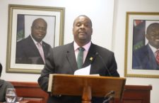 Premier and Minister of Finance, Andrew Fahie delivering his Budget Address on Tuesday, November 19, 2019. (Photo by Esther Durand/BVI News Photo).