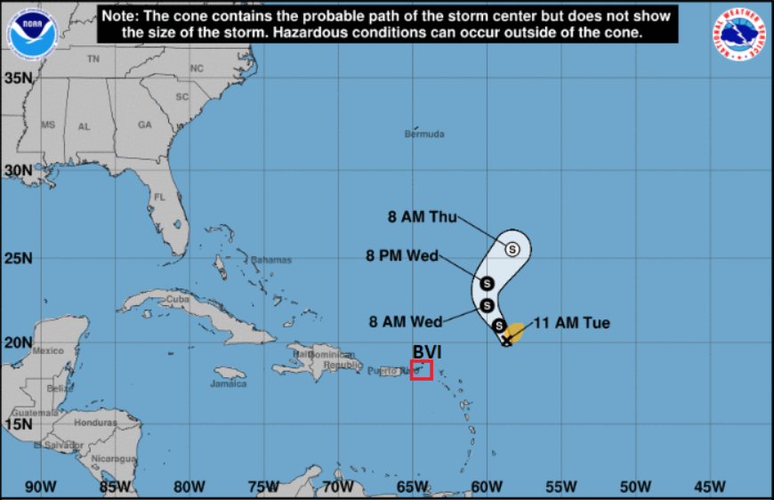 New tropical storm forms in Atlantic, weather system not expected to ...