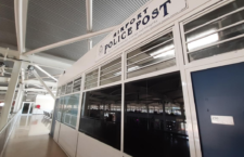 The police post at the TB Lettsome International Airport on Beef Island.