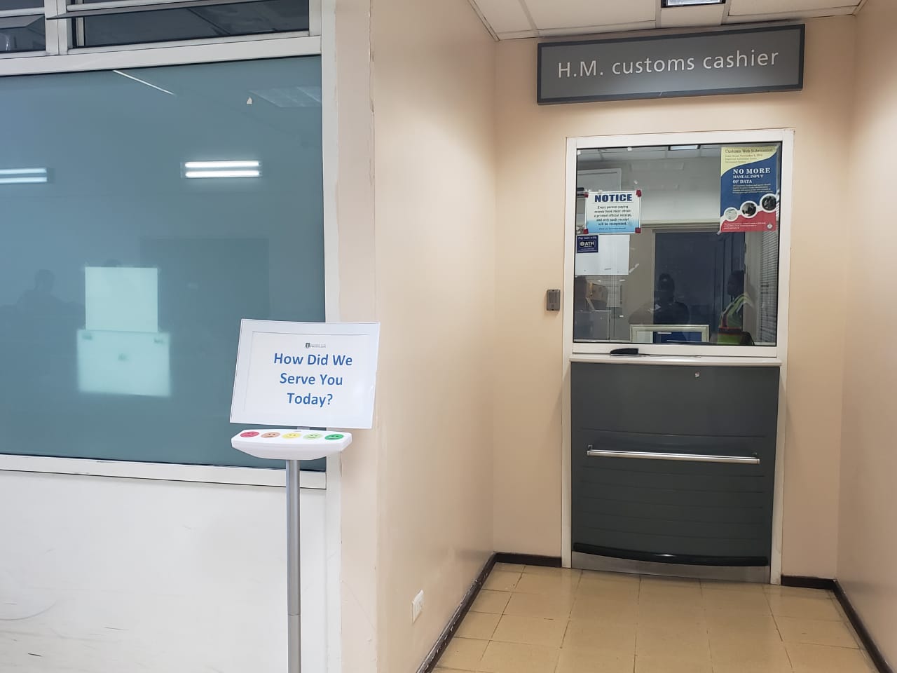 Customer Service Touch Terminals installed at two local ports of entry