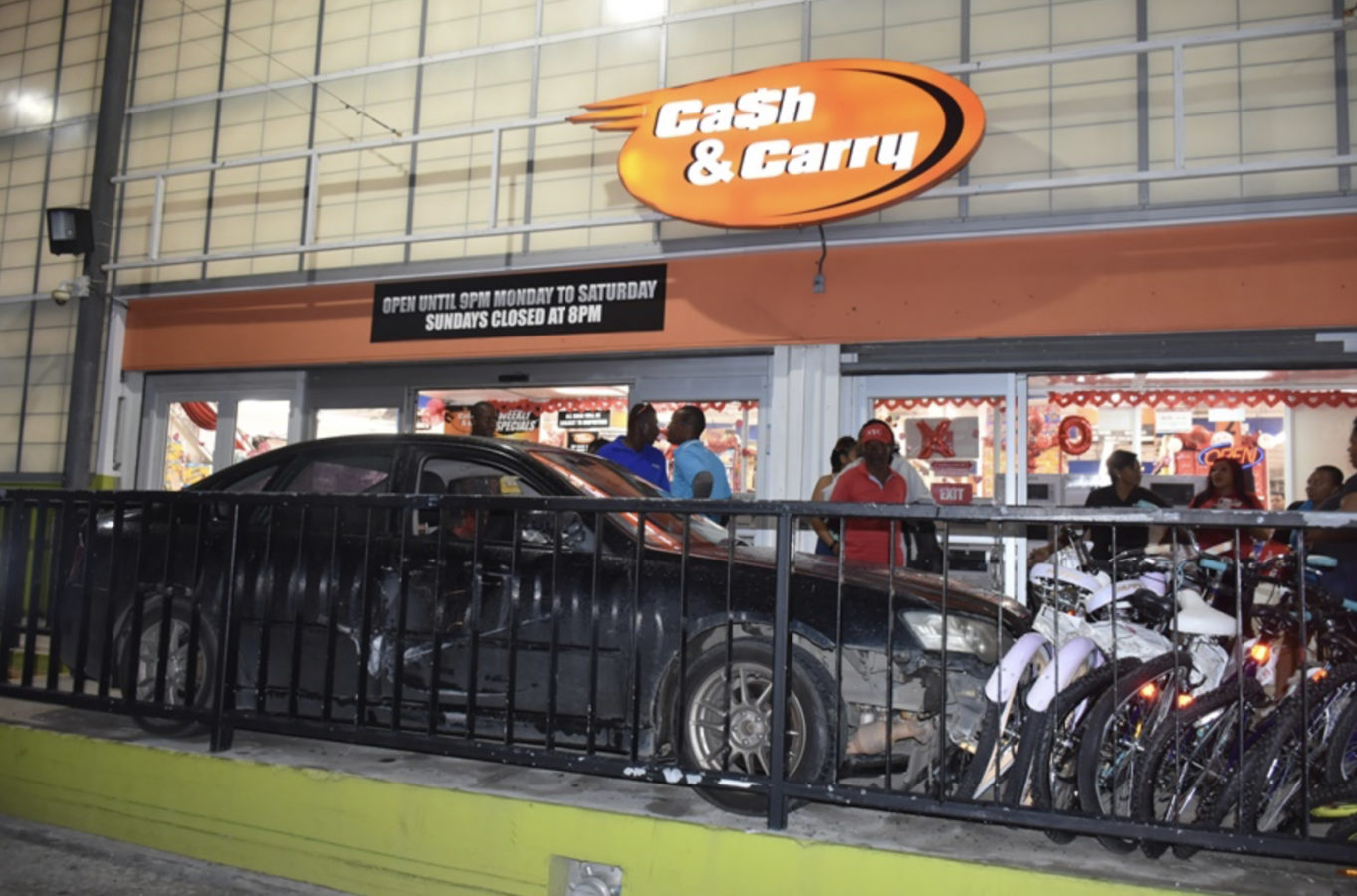 Freak accident at popular food store