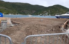 The project site for the Jost Van Dyke Ferry Dock in Dog Hole.