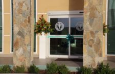 The entrance of the Nurse Iris O'Neal Medical Centre on Virgin Gorda