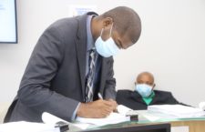Education Minister signs the contract for the refurbishment of sections of the Bregado Flax Educational Centre on Virgin Gorda.
