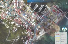 Infographic of the new directional traffic routes in Road Town.