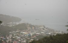 This image overlooking a section of Tortola was captured 5:21 pm on Sunday, June 21. (Photo by Kamal Haynes)