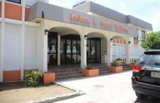 The Joshua J Smith Building that houses the Social Security Board (SSB) and National Health Insurance (NHI) offices.