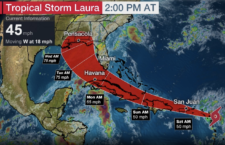 Tropical Storm warning issued over BVI as TS Laura approaches