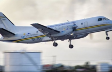 An aircraft from One Caribbean (Barbados) Limited's fleet. The airline is based in St Vincent & the Grenadines. (RJR News photo)