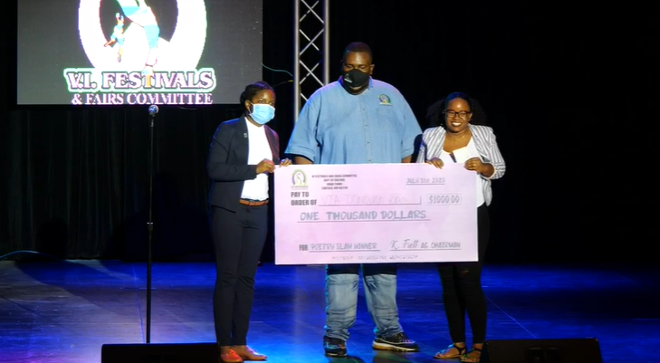 Via Donovan-Hodge wins first-ever Festival Poetry Slam competition