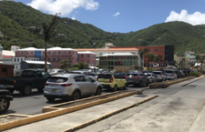 BVI News photo of Waterfront Drive captured minutes before 1 pm on Tuesday, September 15.