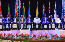 Heads of Governments of the OECS Member states at the Opening Ceremony of the Special Meeting of the OECS Authority and ceremony of the accession of Guadeloupe to the OECS. Photo credit: Région Guadeloupe.